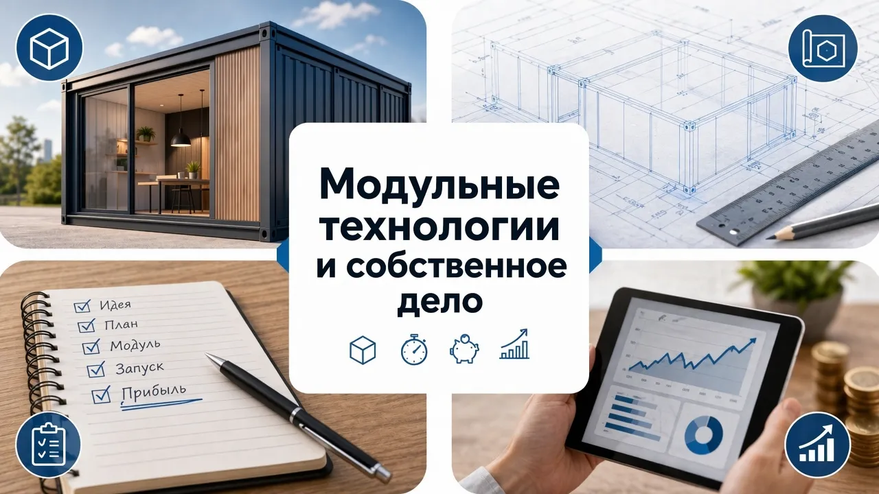Модульные технологии и собственное дело: как начать бизнес быстро и без лишних согласований